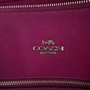 Coach 79608 Gallery Tote Fuchsia Pink Leather
